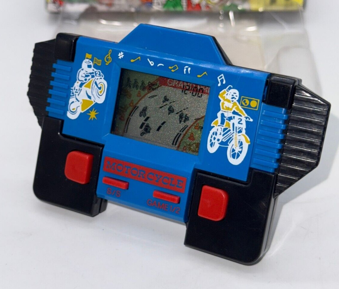 MOTORCYCLE – LCD Game & Watch Portable Console – 1990’s – GRAND PRIX VARIANT #2