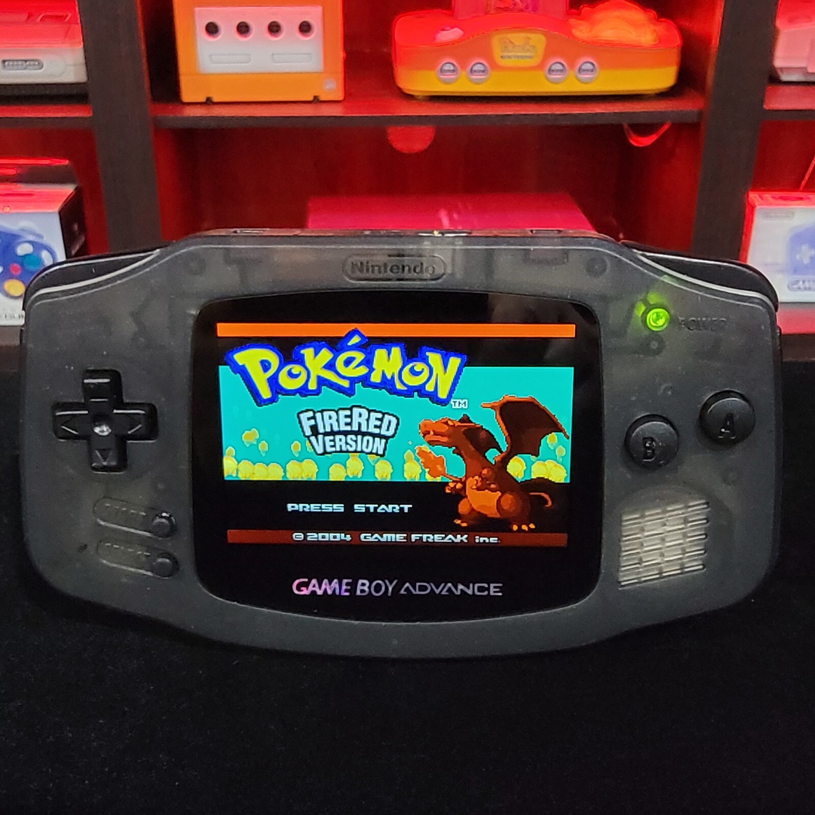 Smoke Grey Game Boy Advance GBA Console with iPS V5 Backlight Backlit LCD MOD