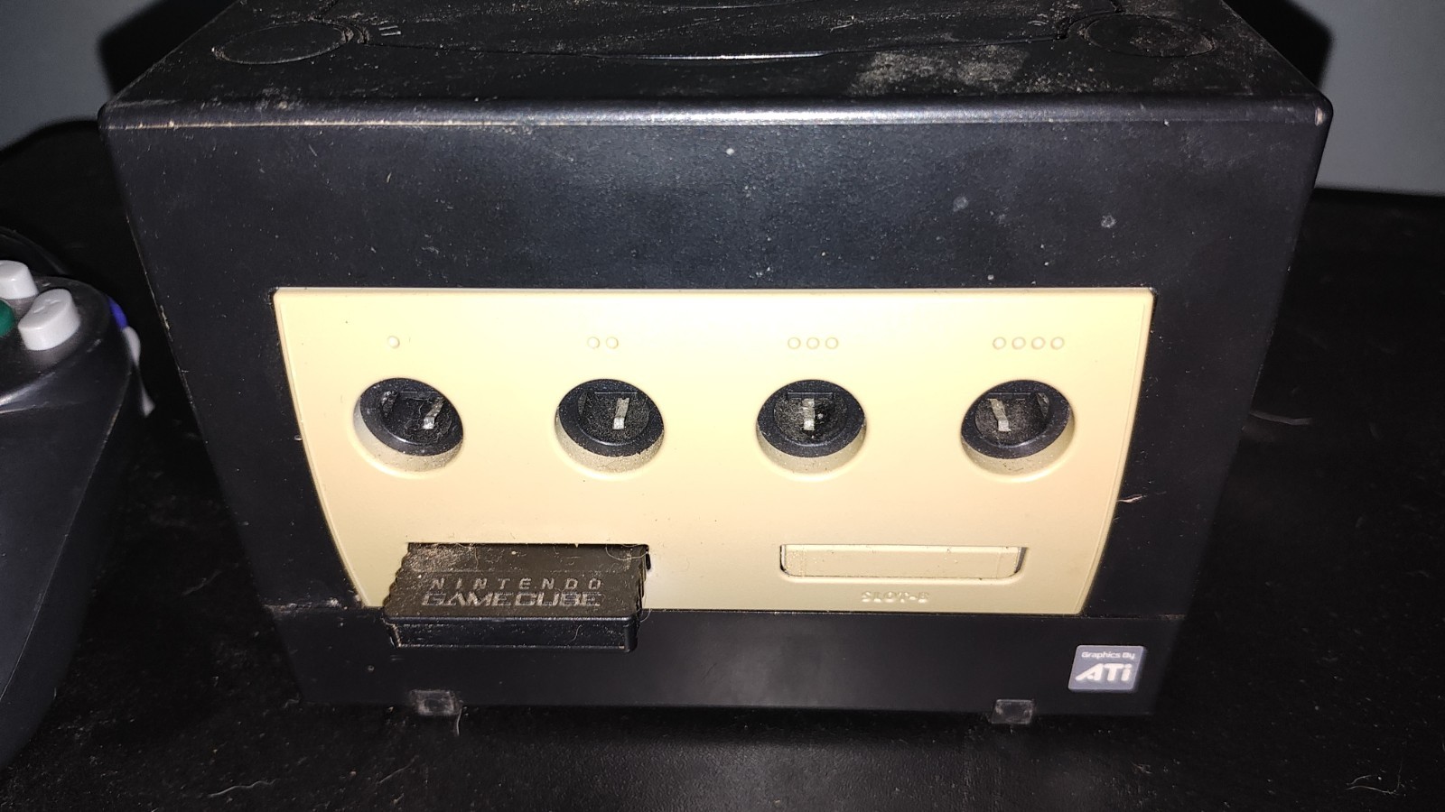 Nintendo GameCube DOL-001(USA) Black NTSC-U/C Console 4 Controller Ports