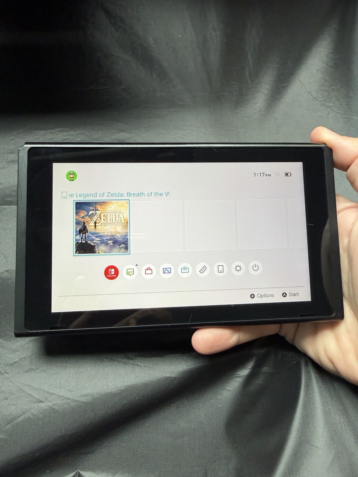 Nintendo Switch Gaming System V2 HAC-001(01) Black Console Tablet Only – USED