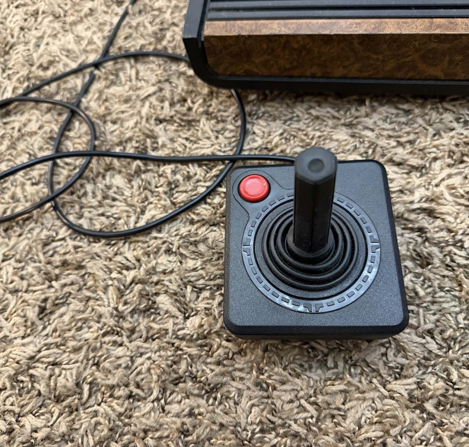 Sears Tele-Games Video Arcade Atari 2600 Console Wood Grain With PacMan Working