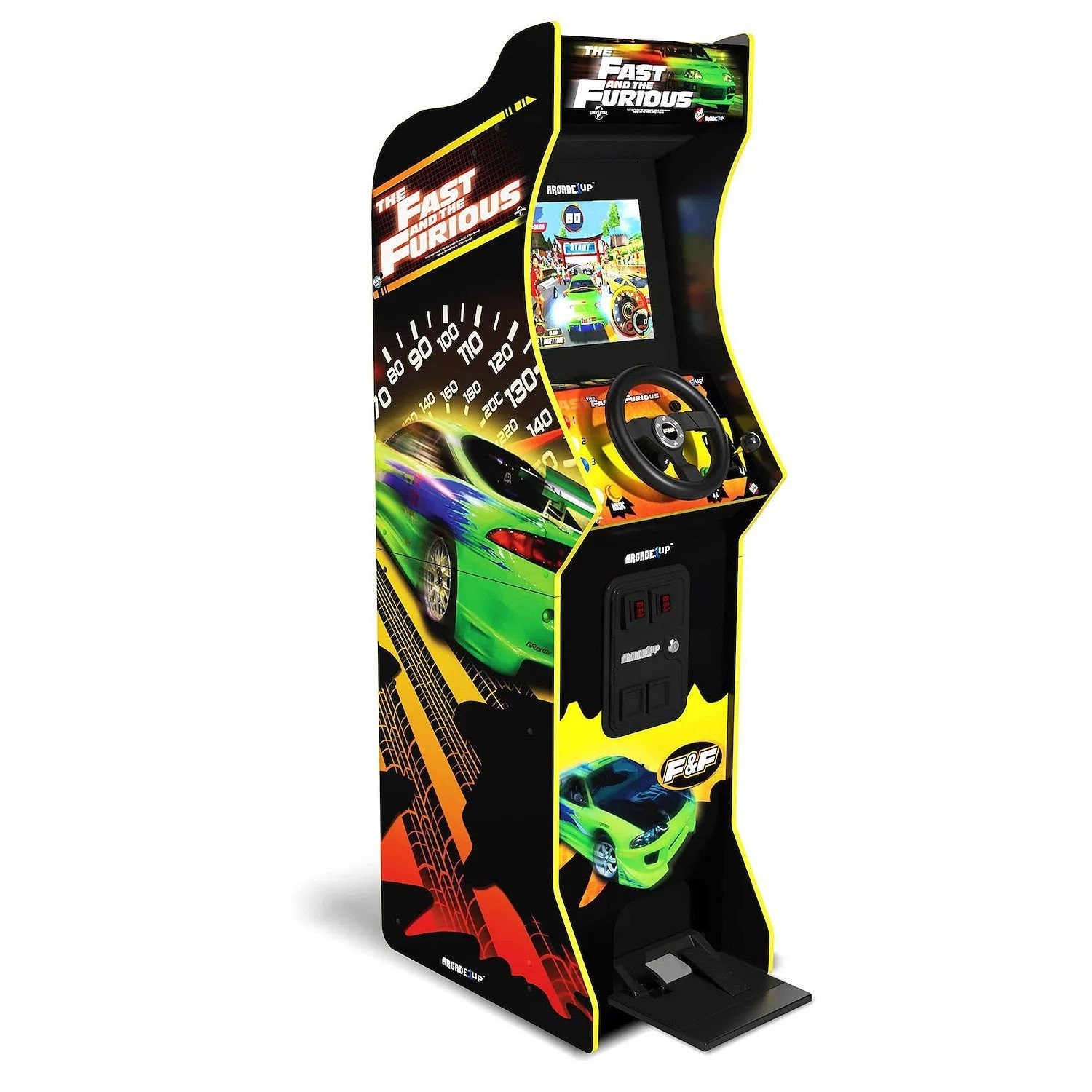 ARCADE1UP THE FAST & THE FURIOUS DELUXE 2-IN-1 RACING ARCADE MACHINE – OFFICIAL