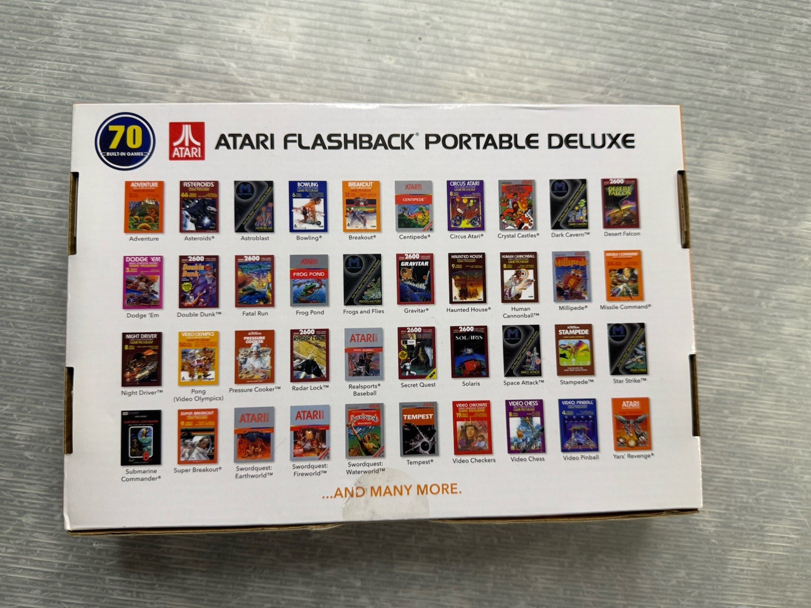 ATARI Flashback Portable Deluxe / 70 Built In Games 2.8 Inch LCD SD Card Slot