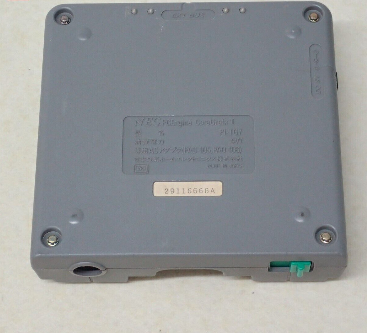 NEC PC Engine CORE GRAFX II Console PI-TG7 Japanese ver. NTSC-J Controller JUNK