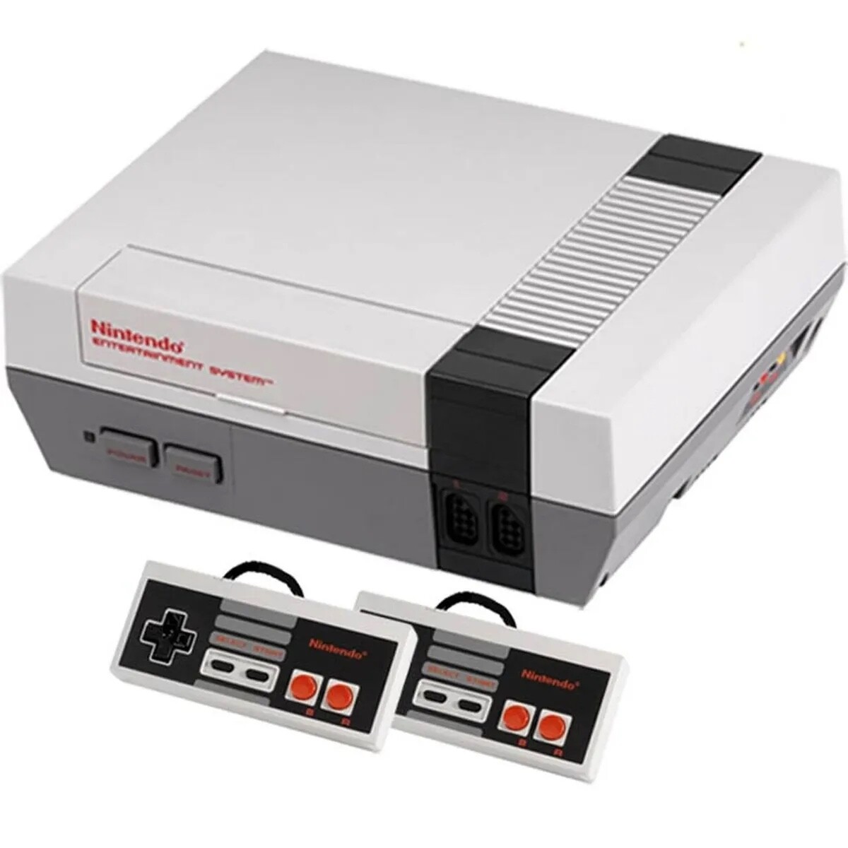 Nintendo NES Action Set Home Console – White/ Gray with manual and all cables
