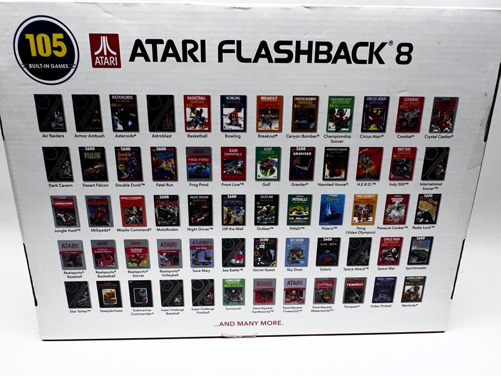 2017 Atari Flashback 8- 105 games built in 40th Anniversary Edition! Tested
