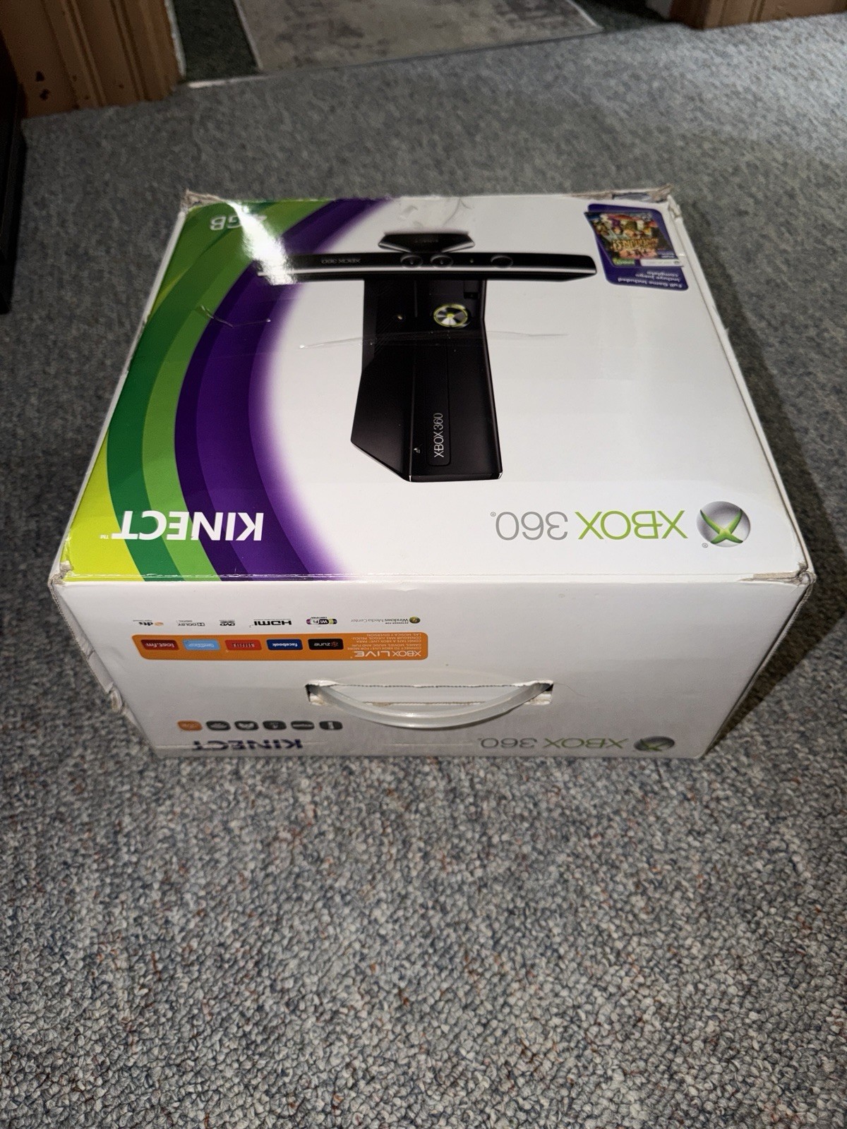 Microsoft Xbox 360 S Matte Black (10 Game Bundle)