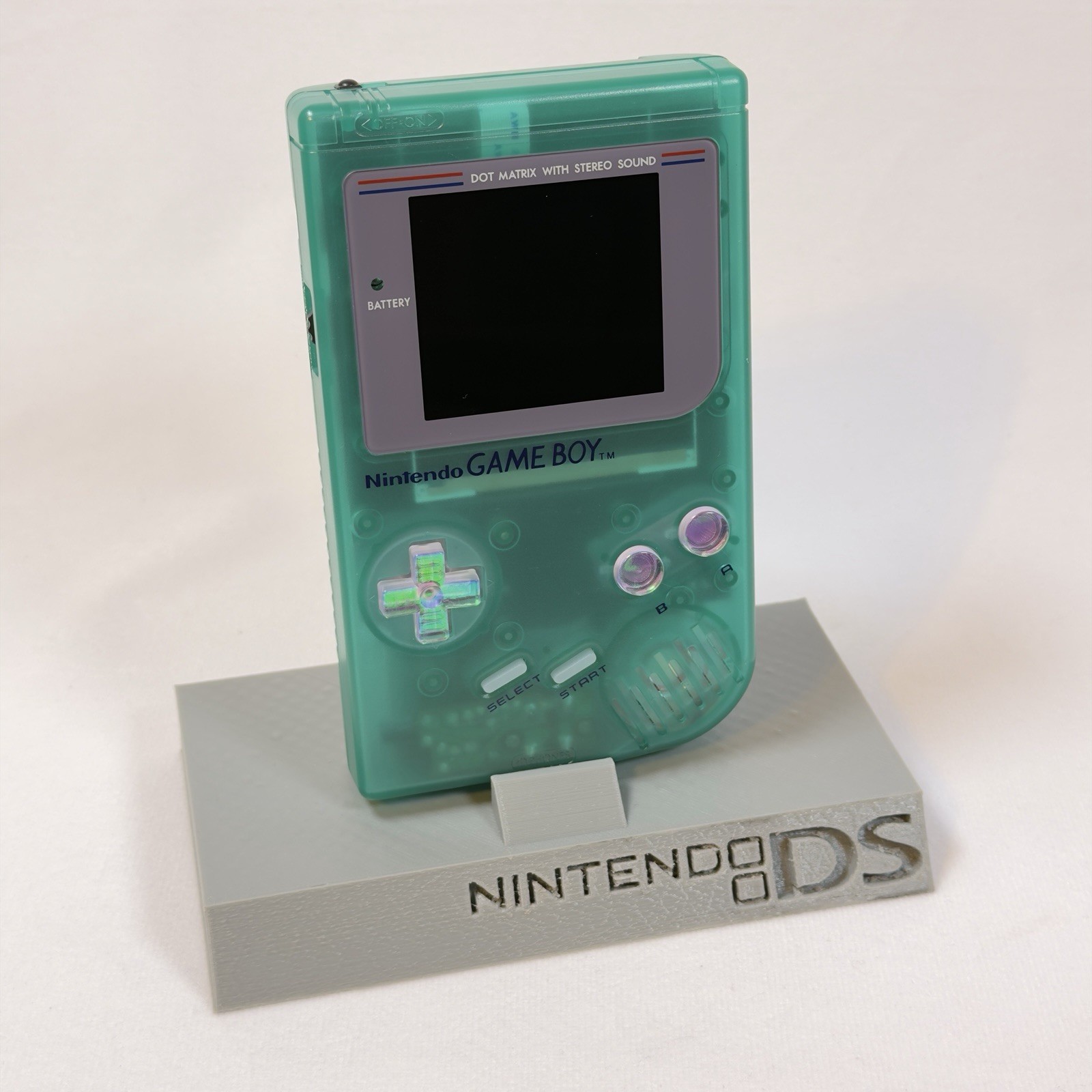 Customized & Upgraded Clear Teal/Green Nintendo Game Boy DMG – V5 IPS – WOW! 🤩