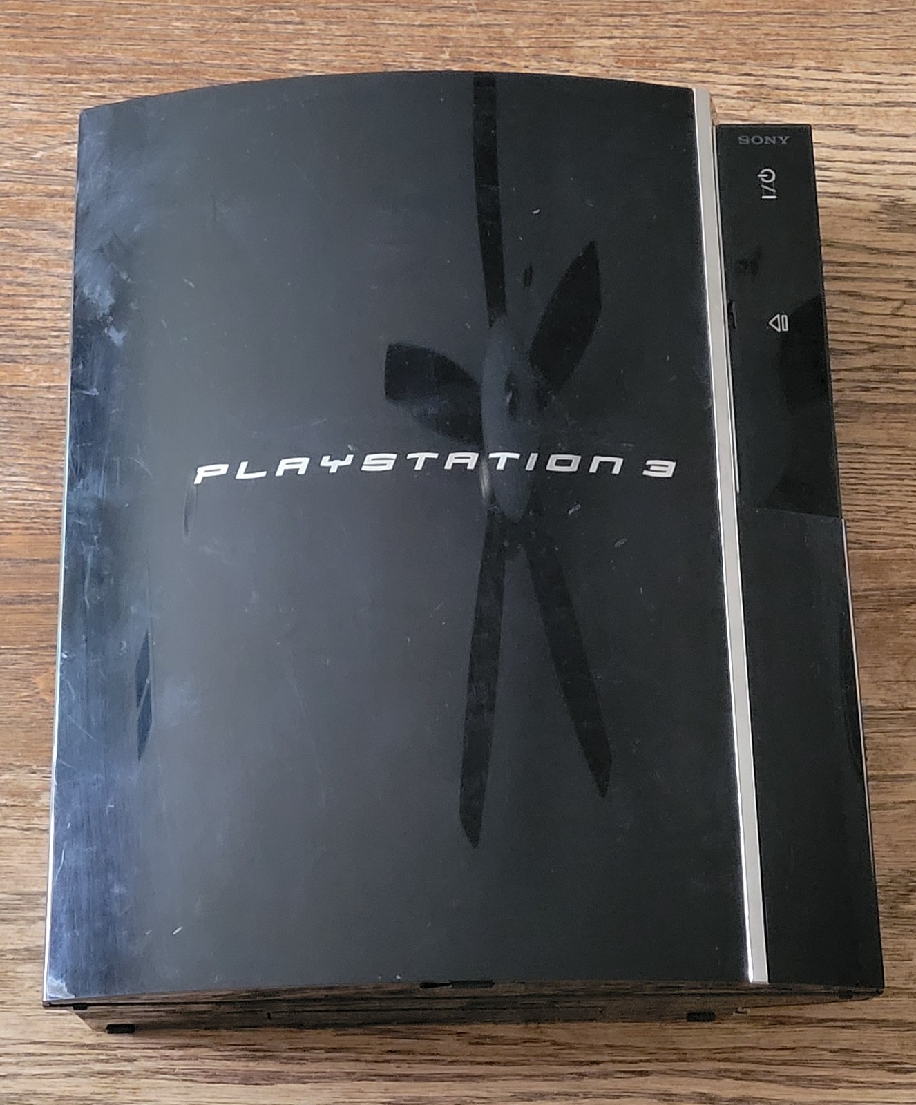 Sony PlayStation 3 80GB Console CECHE01 – FOR PARTS + Box + 9 Games – READ DESC