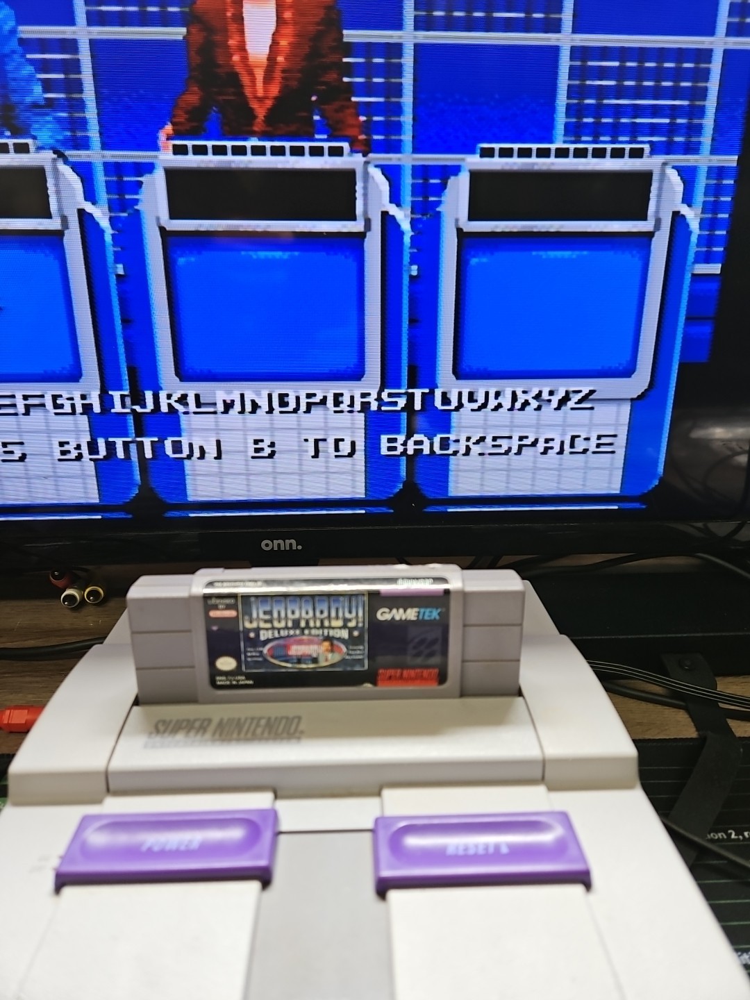 Super Nintendo Console SNES 2 Games 1 OEM & 1 Non Controller Teste&Work -READ-