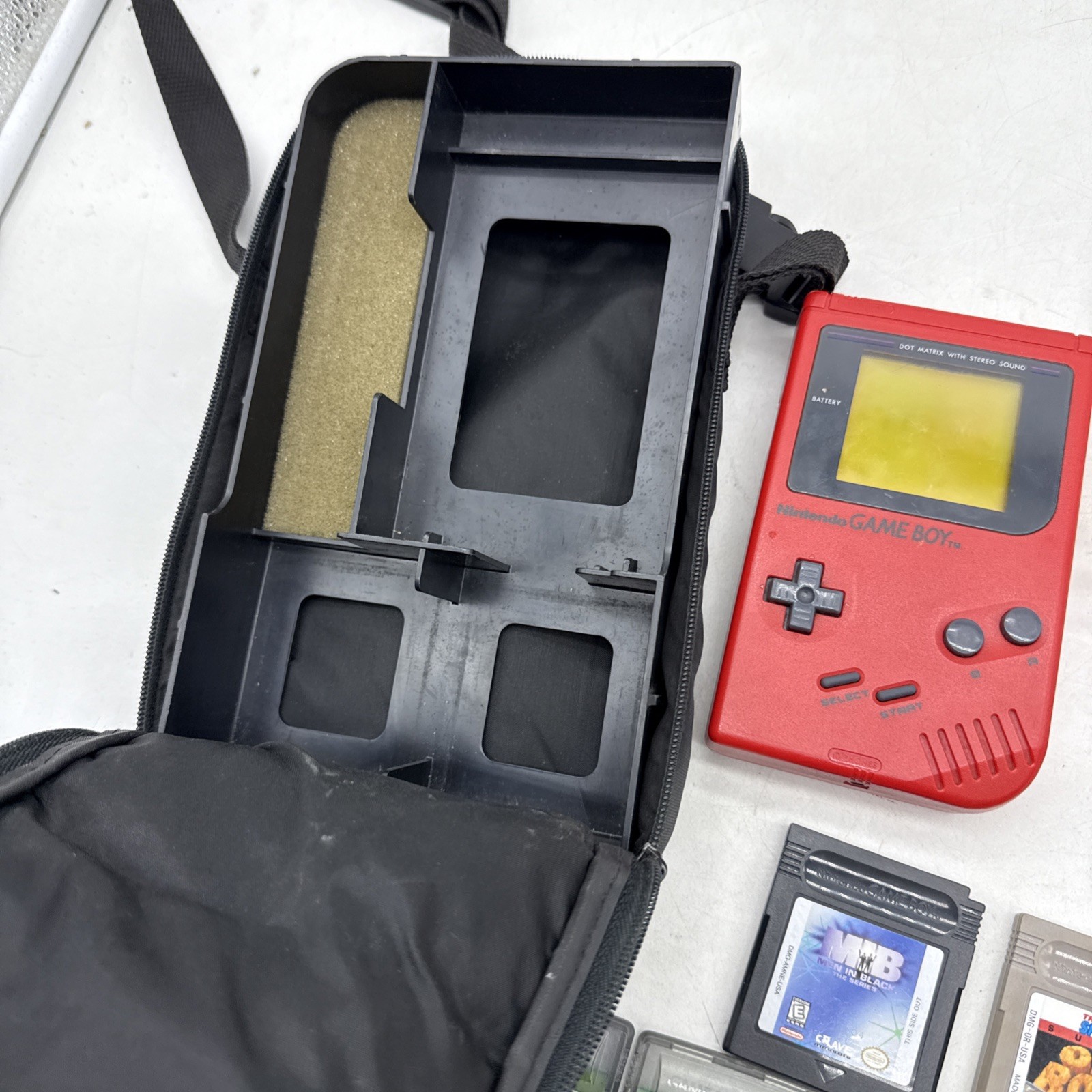 Lot Bundle Nintendo Game Boy Red Handheld System Original Mario Kirby Tetris +++