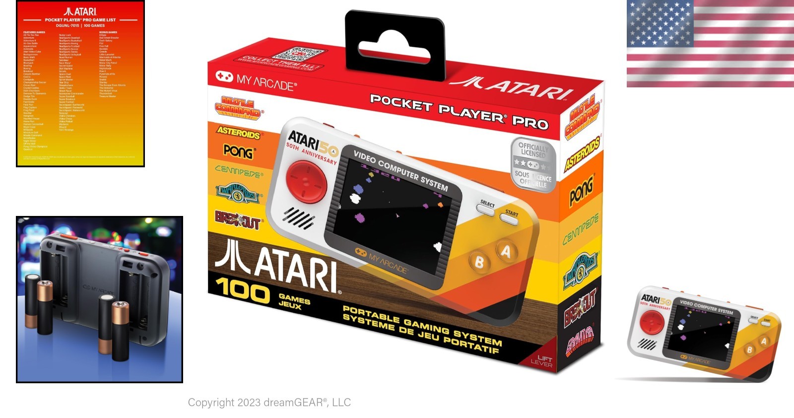 Atari Pocket Player Pro: Authentic Retro Gaming Experience