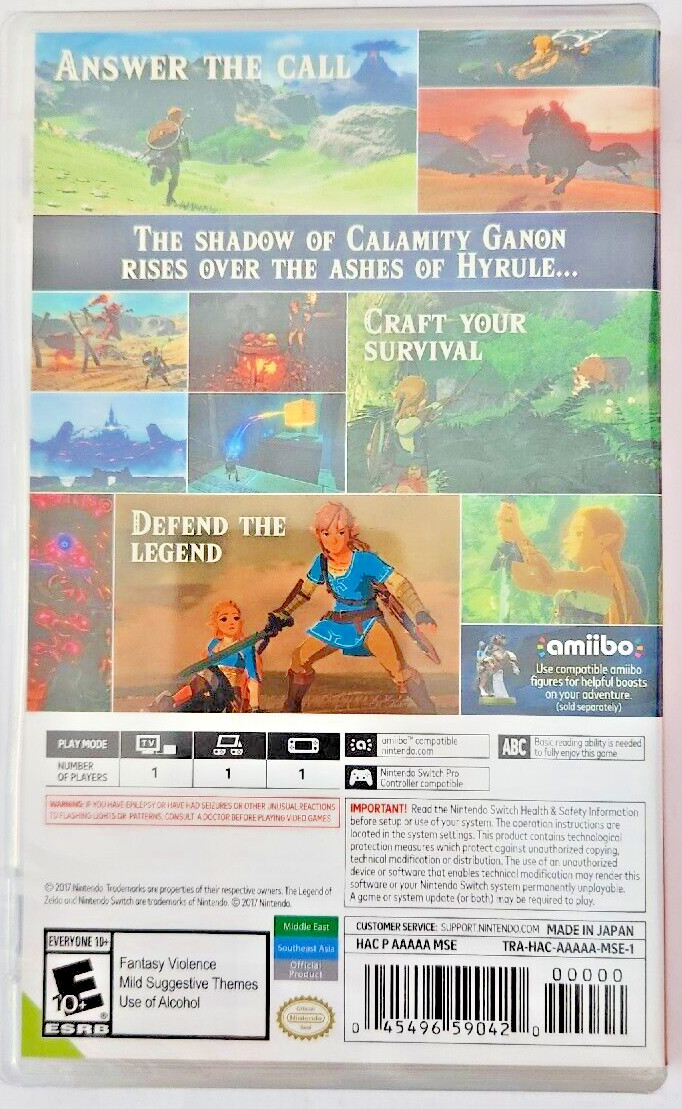 The Legend of Zelda: Tears of the Kingdom & Breath of the Wild Switch Bundle New