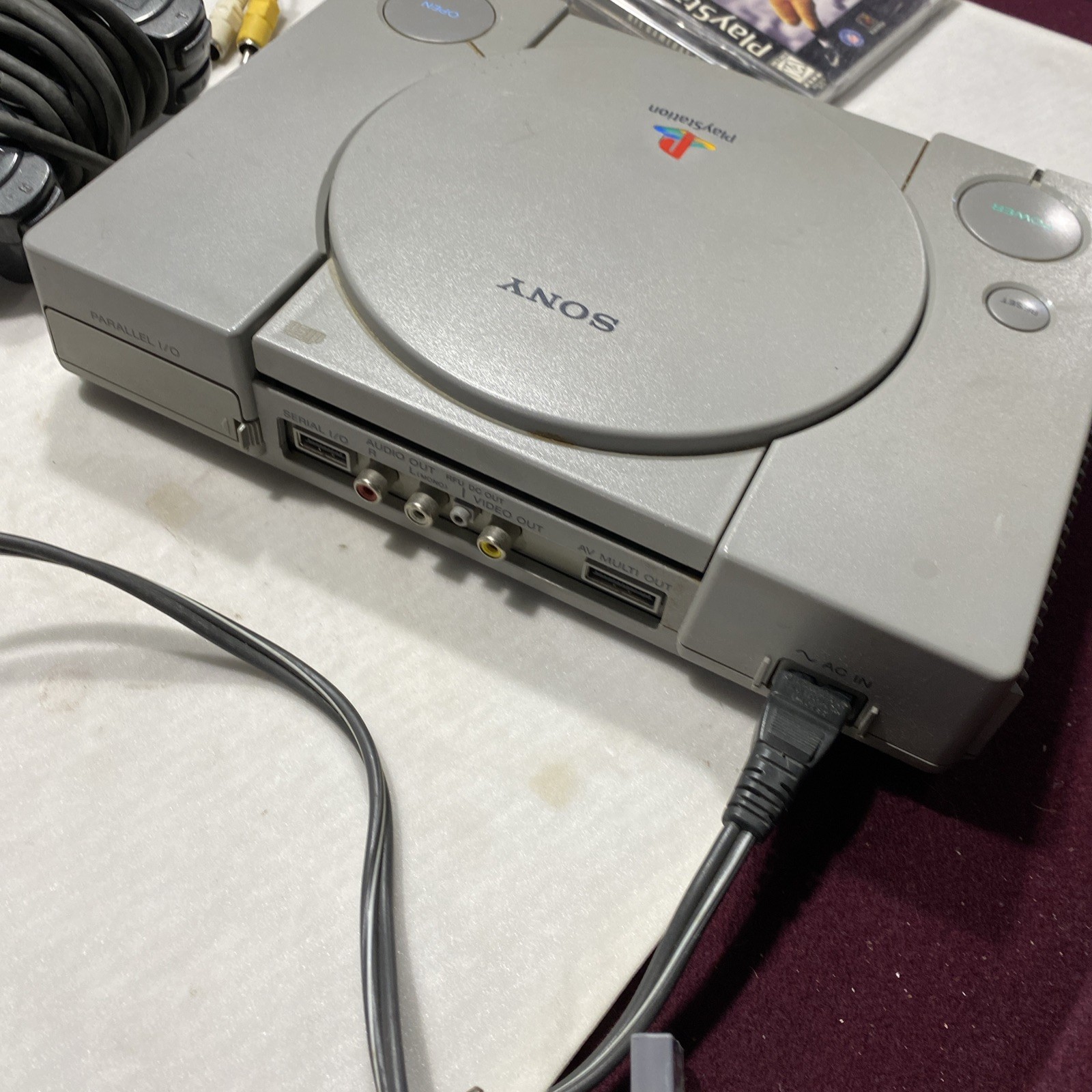 Sony PlayStation 1 PS1 Original Console System Bundle – Tested and Works