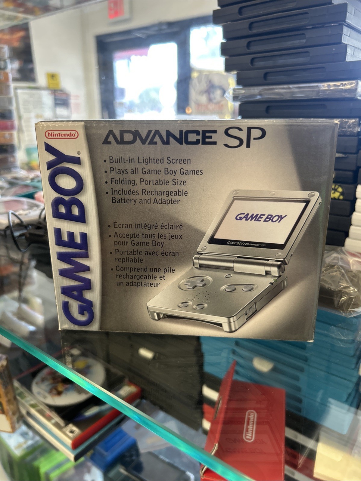 Nintendo Gameboy Advance SP Platinum Console Factory Sealed GBA new CLEAN