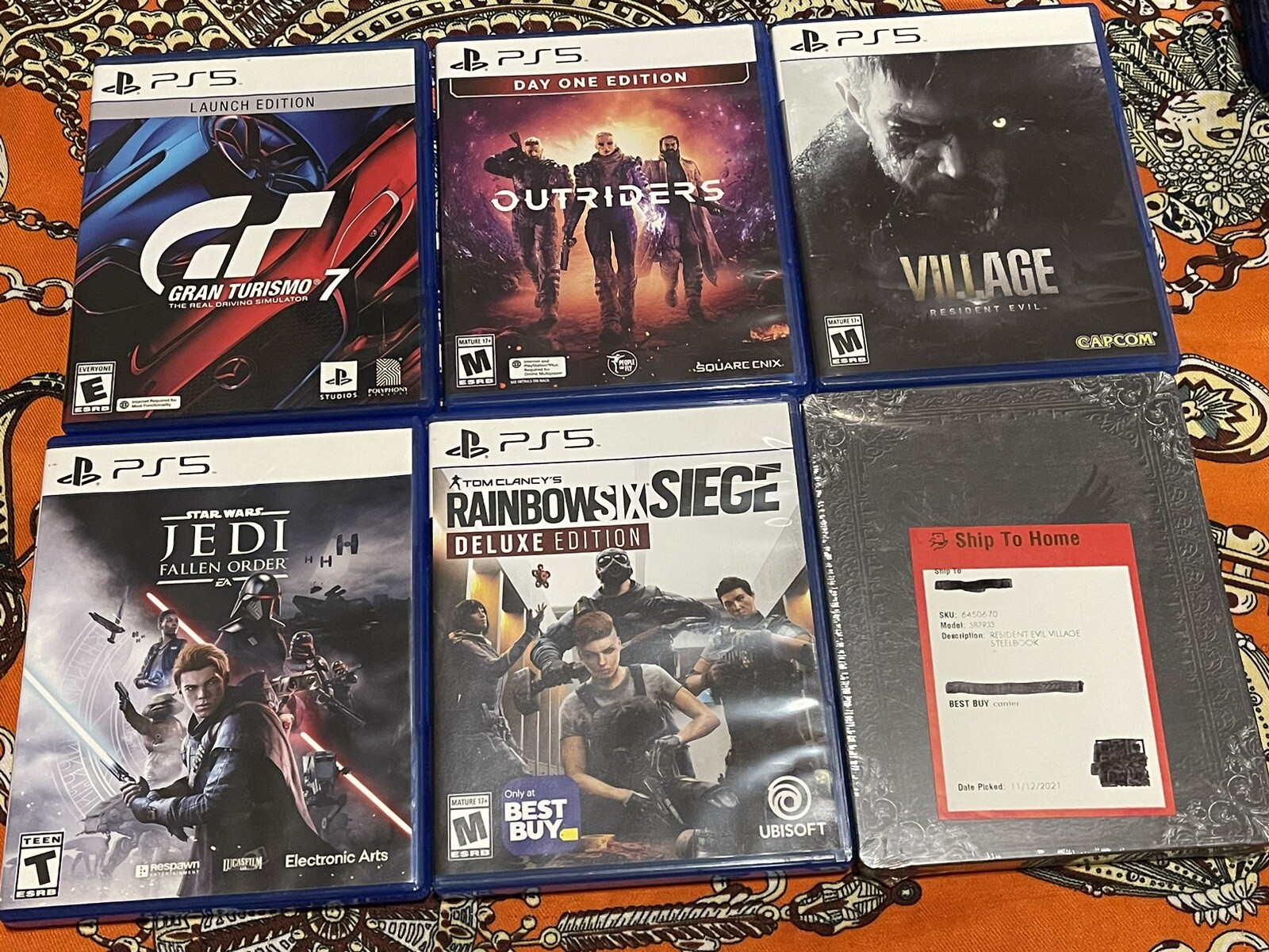 Playstation 5 console disc version bundle PS5 Gundam Rainbow Six Tekken CF-1115A