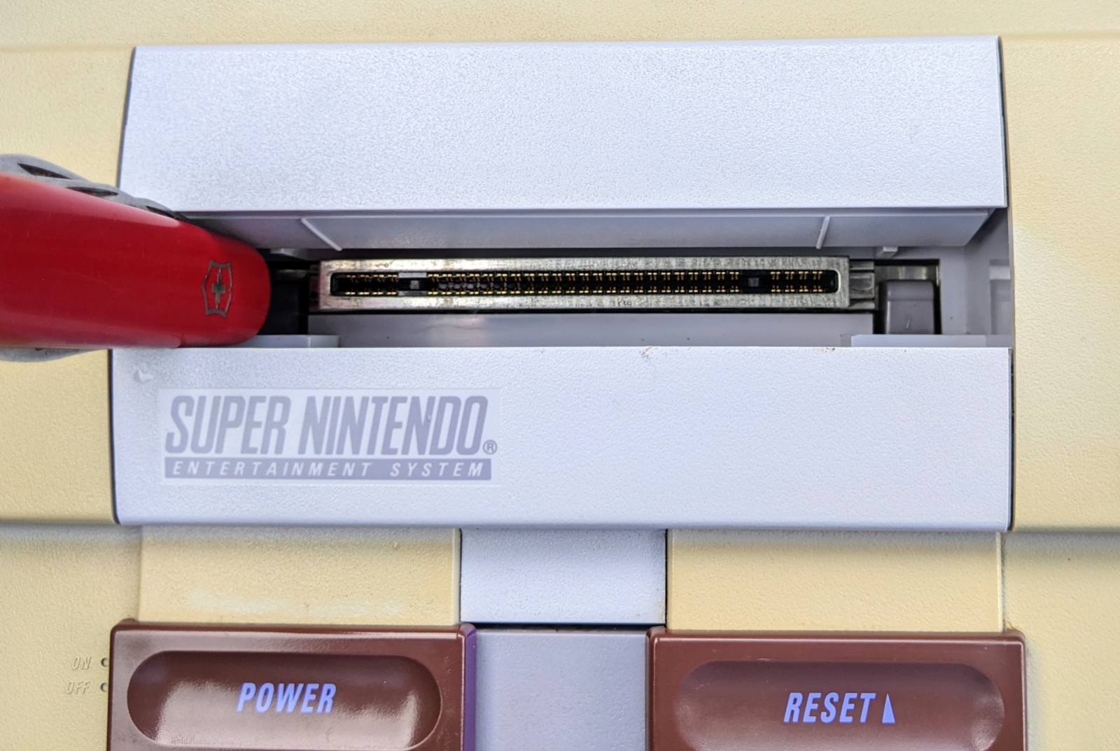 Super Nintendo SNES Console Only ~SNS-001 Tested Works