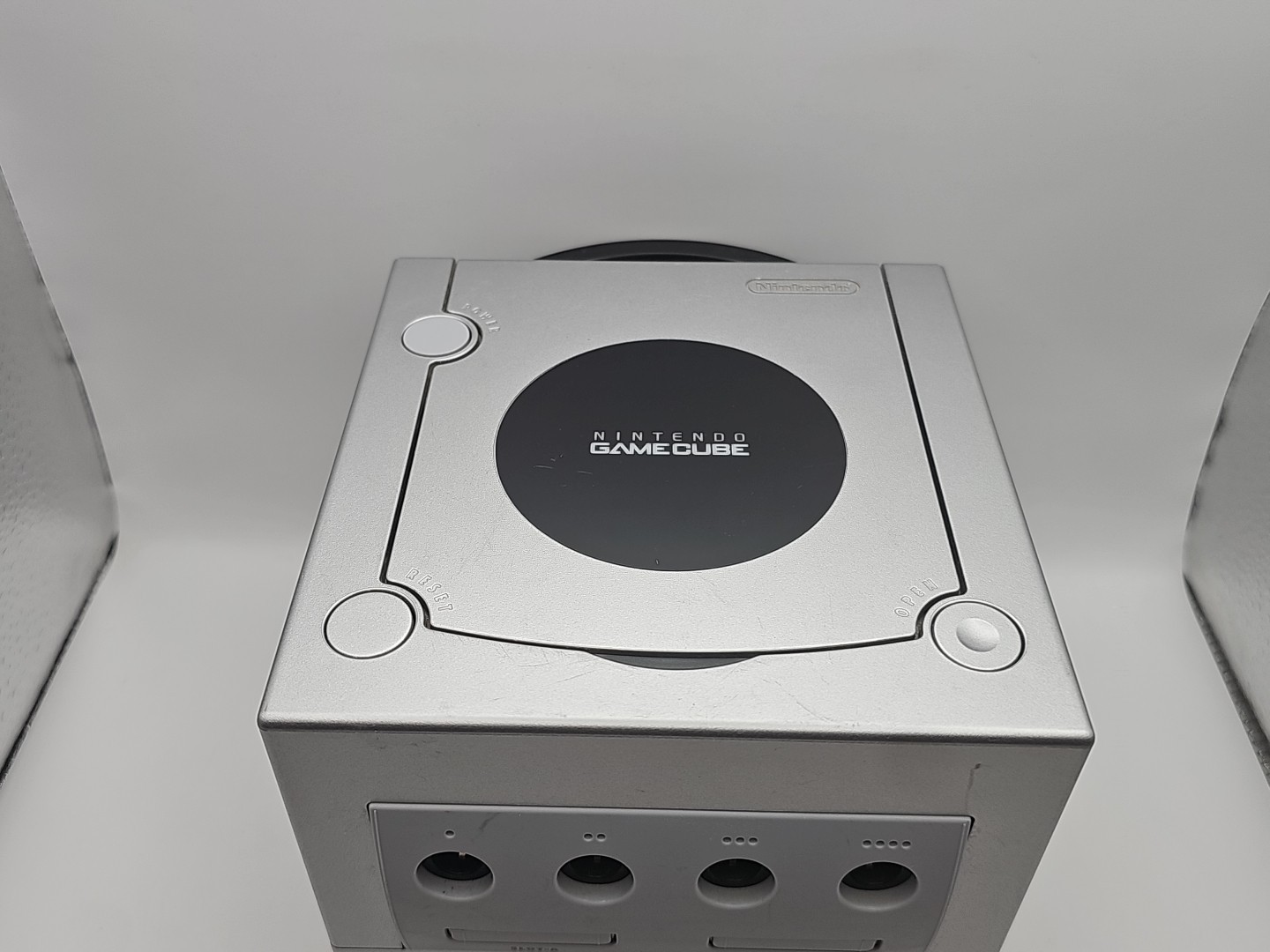 Nintendo Gamecube W/ Gameboy Player & Disc! 2 Controllers Including 1 Wavebird!