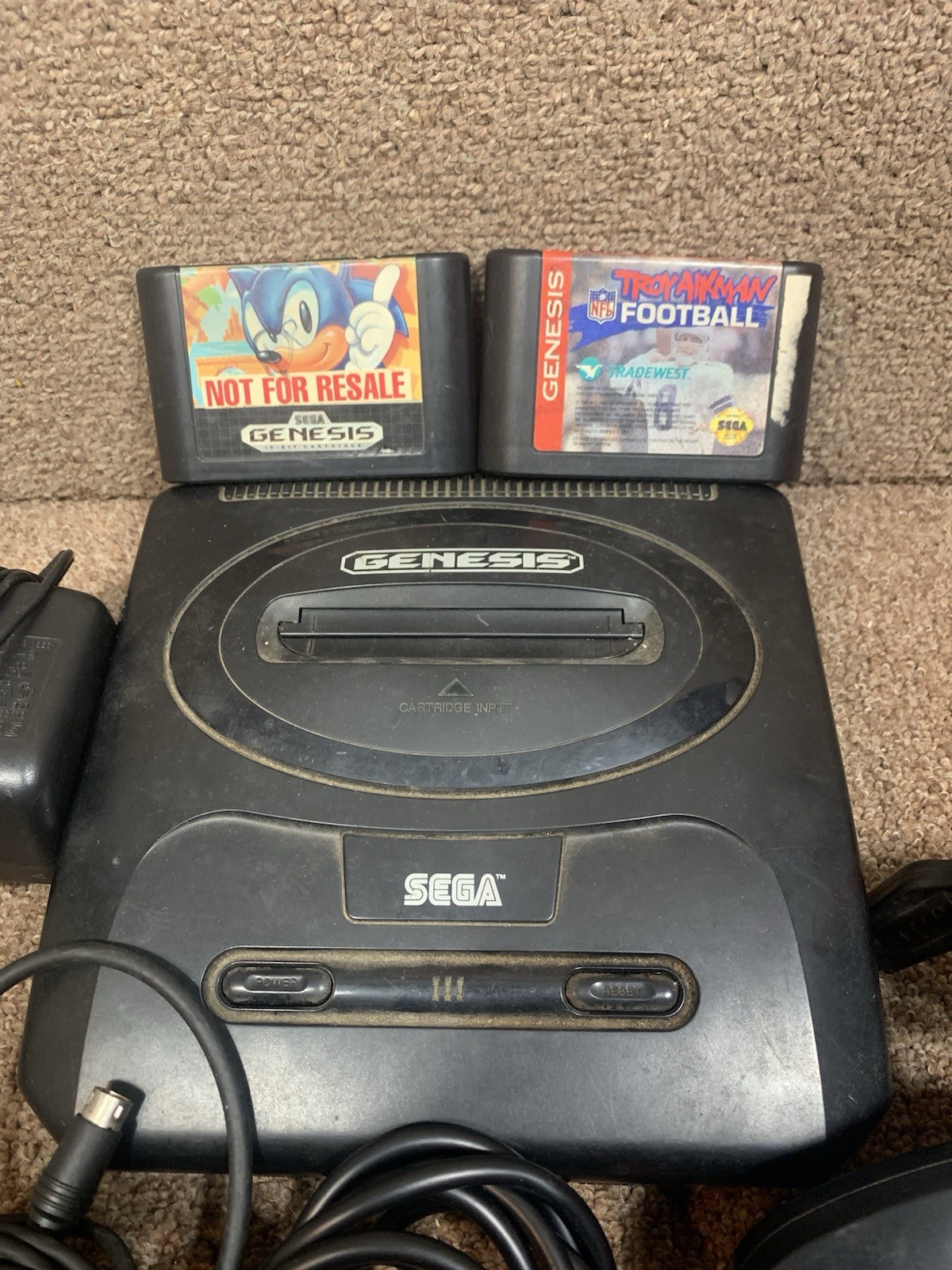 Original OEM Sega Genesis System Model 2 Console Complete w/ Sonic Tested