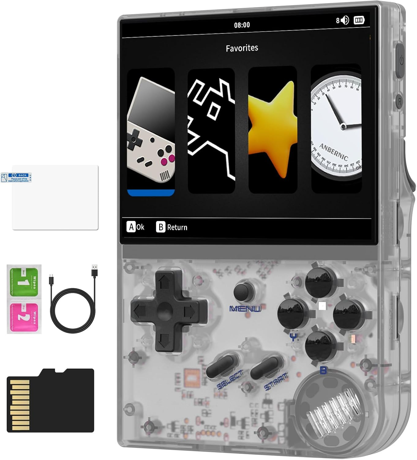 RG35XX Retro Handheld Game Console Linux System HD and TV Output 3.5 Inch IPS Sc