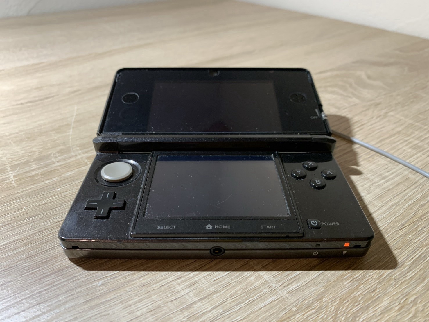 0802 Nintendo 3DS Cosmo Black Good TESTED