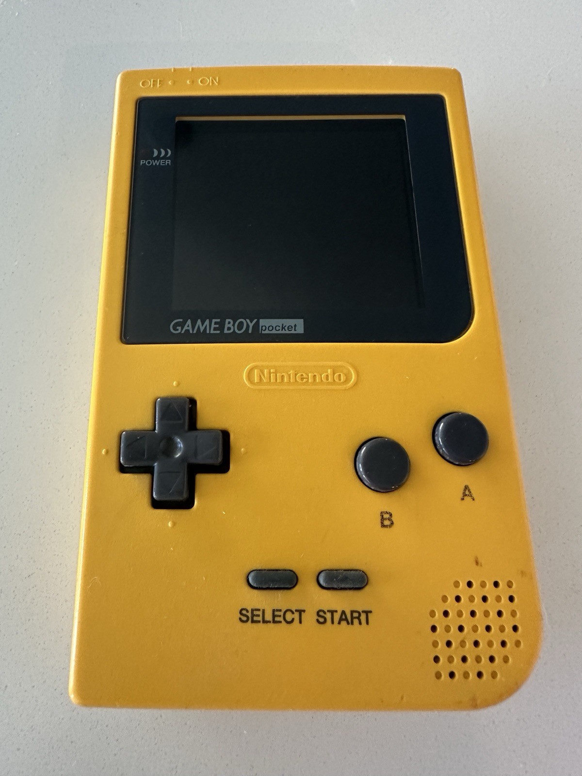 Nintendo Game Boy Pocket MGB-001 – Yellow – OEM Shell IPS Great Condition