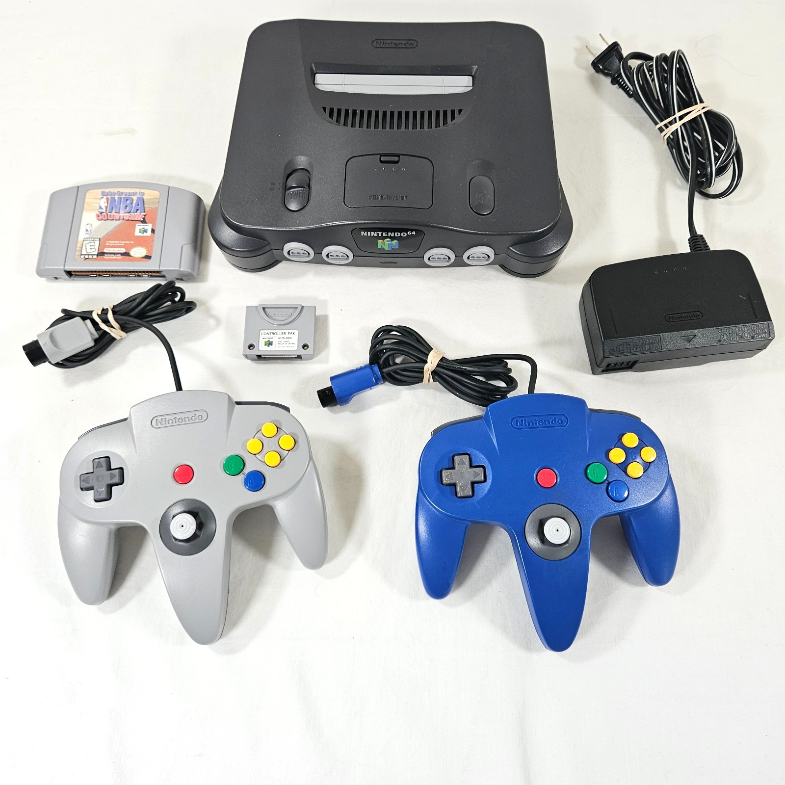 Nintendo 64 N64 Console NUS-001 2 Controllers 1 Game Rumble Pack NO AV CABLE