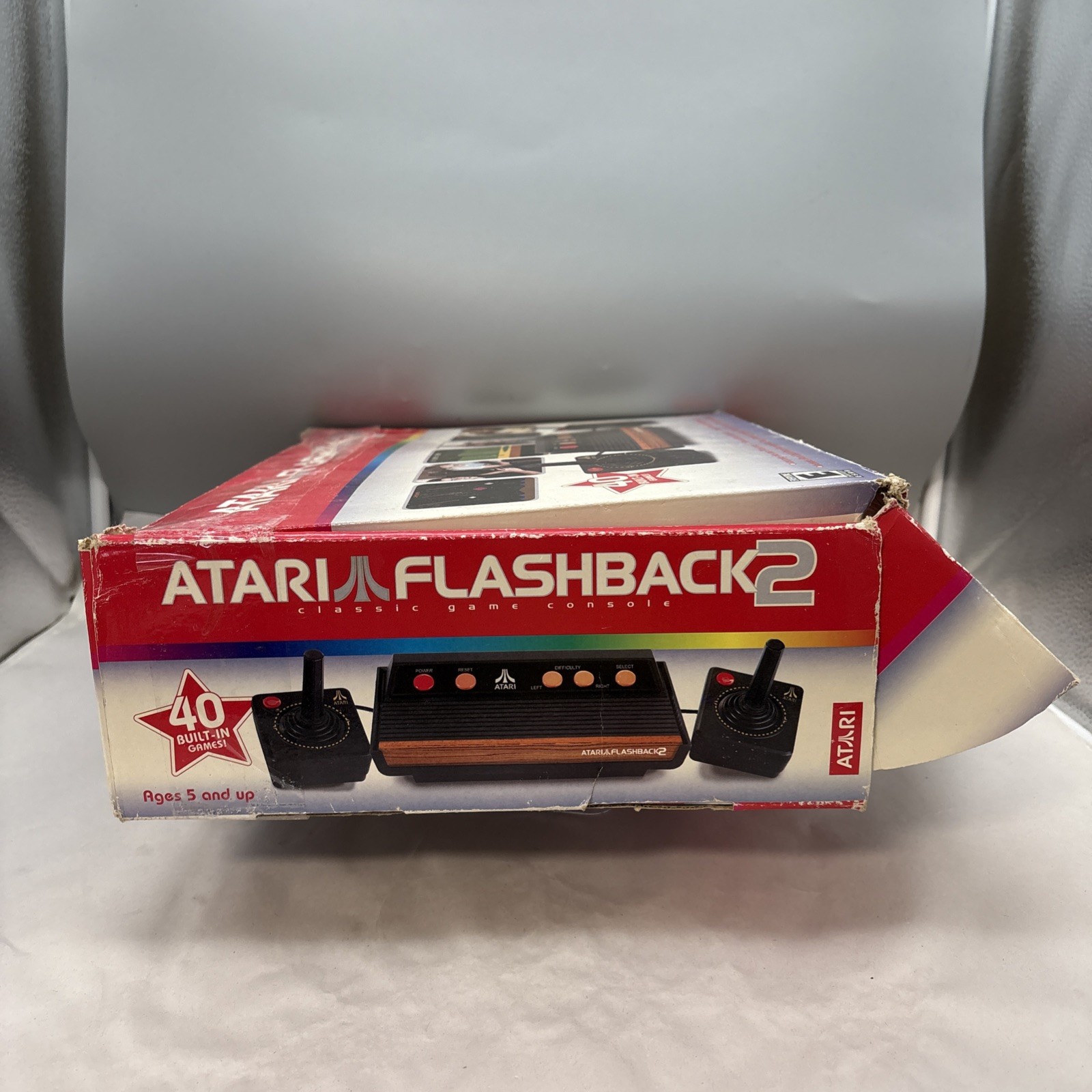 Atari 2600 Flashback 2 Classic Game Console Black Box & Controller Free Ship