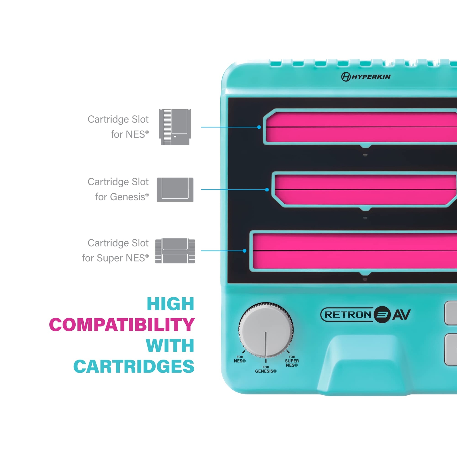 Hyperkin RetroN 3 AV Gaming Console for NES/Super NES SNES / Super