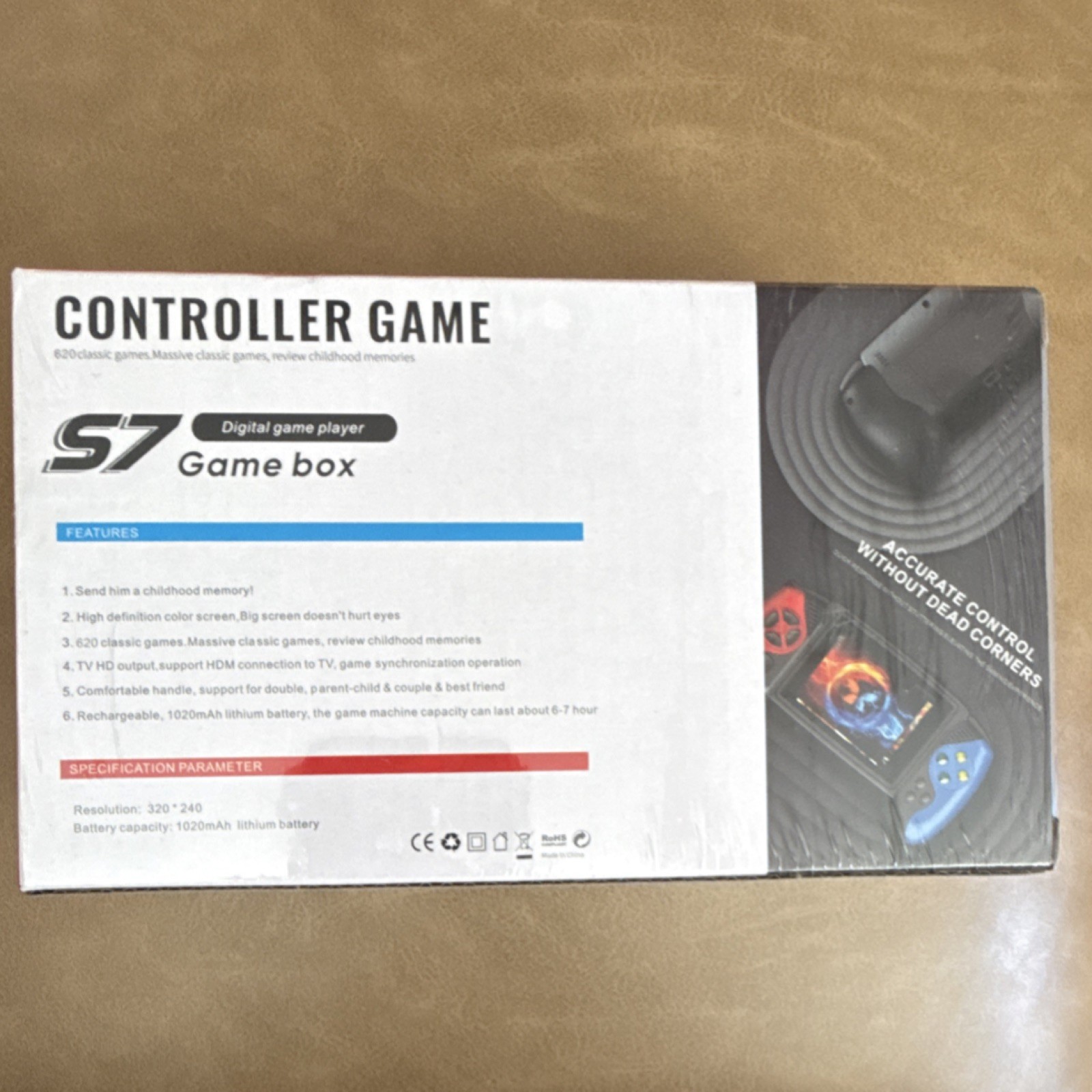 Game box S7 Handheld Console HDMI High Definition Color Screen Red Blue