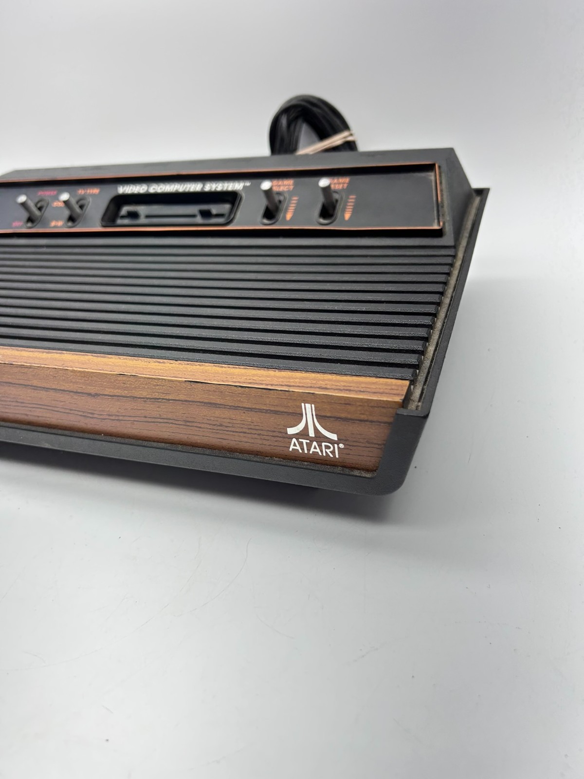 Vintage Atari CX-2600A Video Game Console w/ Joysticks and Power Cord UNTESTED
