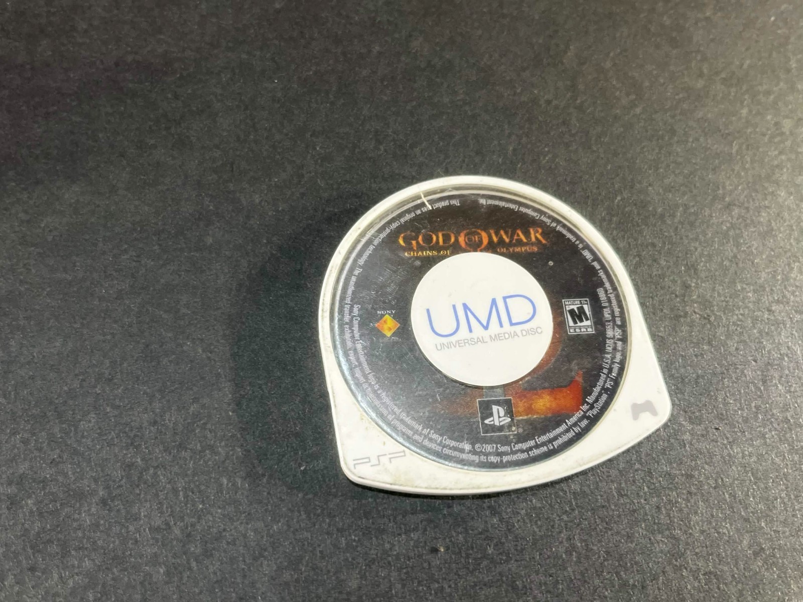 Sony PSP-3001 Console + God of War Chains of Olympus UMD Game Untested