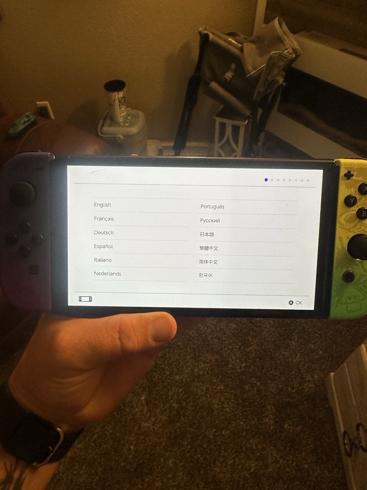 Nintendo Switch OLED Splatoon 3 Edition Used w/ Accessories