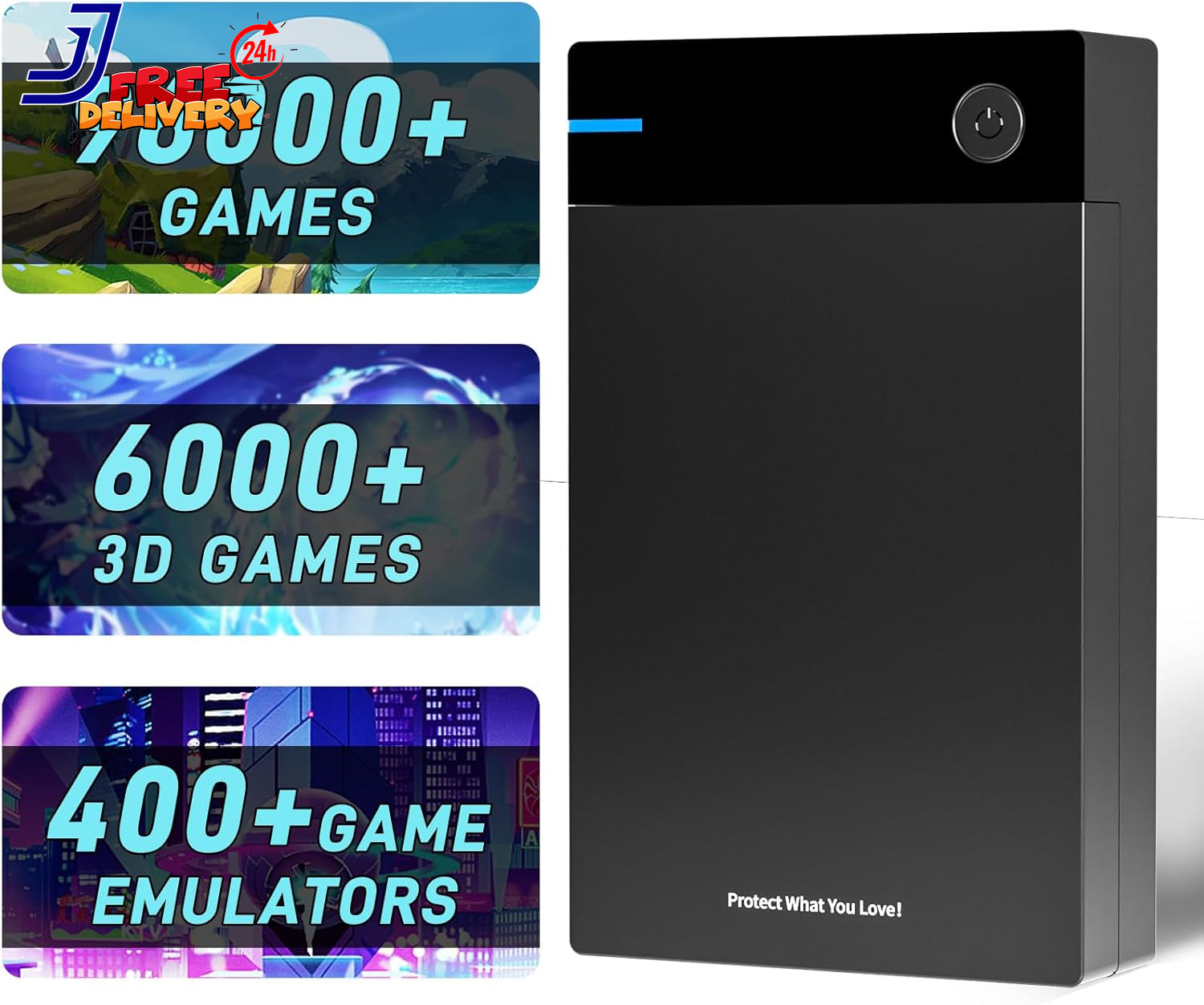 12Tb Retro Game Hard Drive with 96000+ Games Retro Game Consoles Compatible With