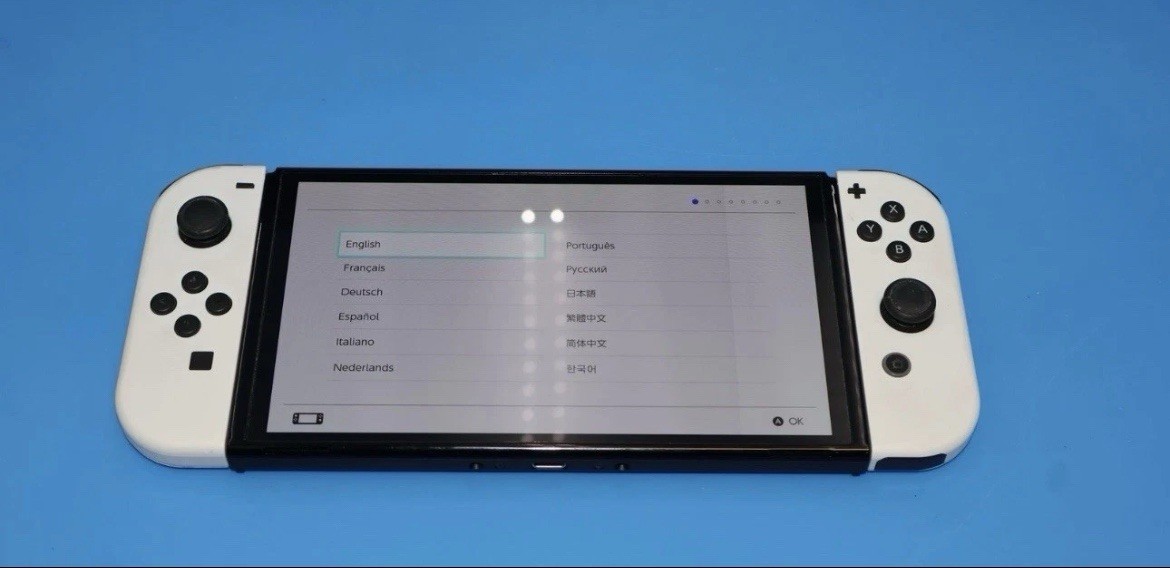 Nintendo Switch White OLED Complete All Ítems