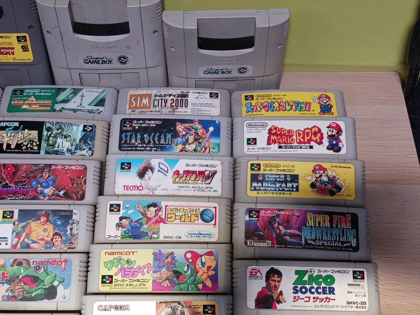 Nintendo Super Famicom Game Cartridge Lot of 45 Junk Untested For Parts Japan
