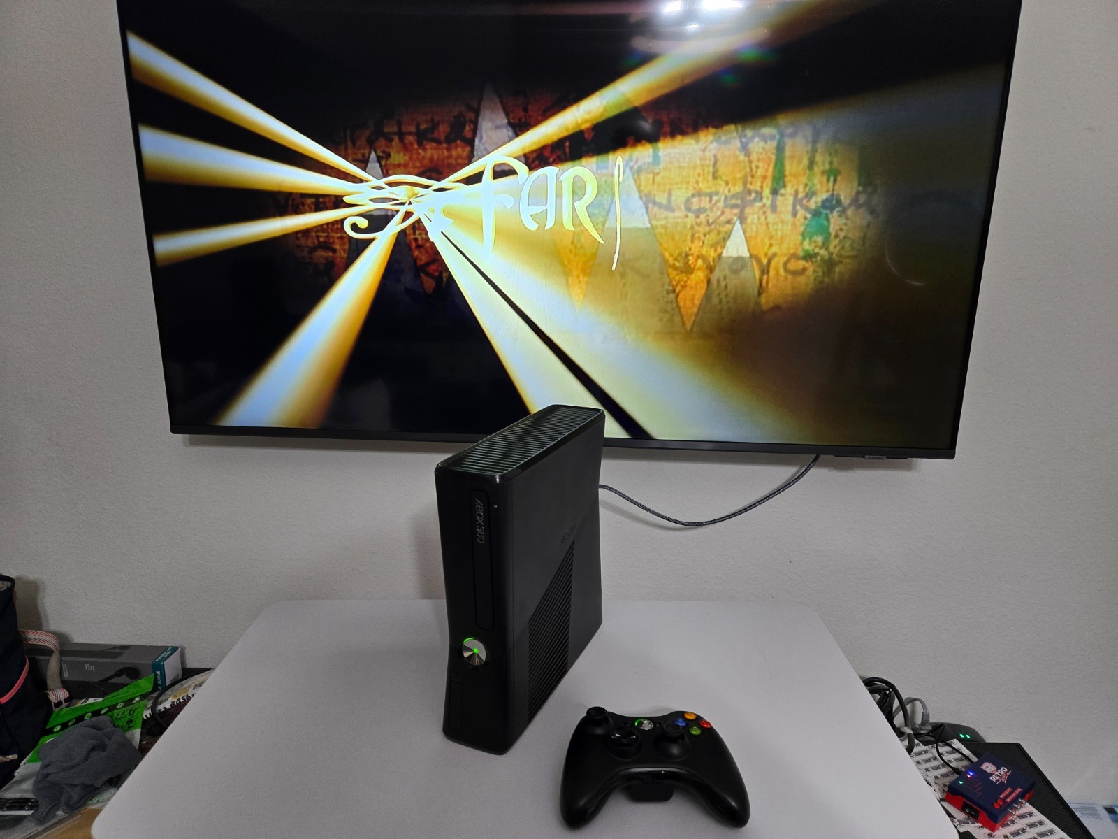 Xbox 360 S Slim Glossy Black Console 320GB HDD w/ Controller Renewed
