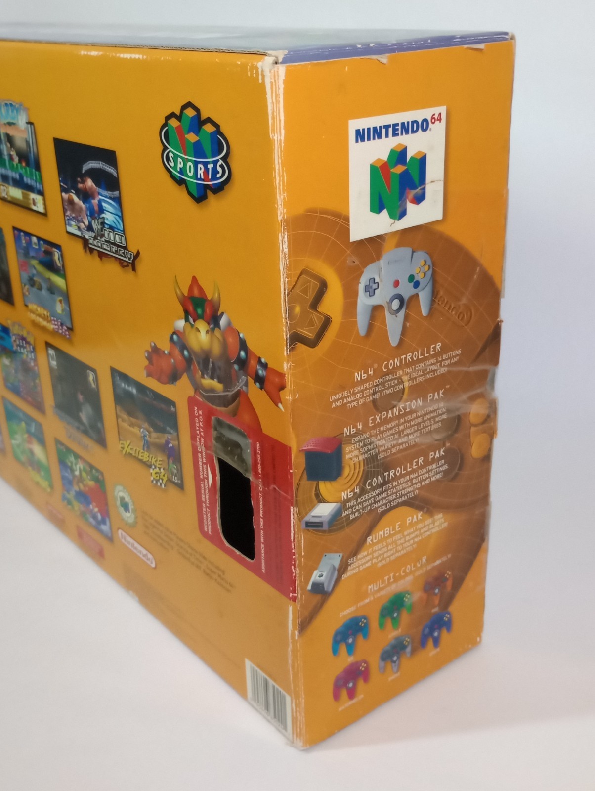 Nintendo 64 Console Bundle NUS-001 Original Box 2 Controllers 3 Games Tested