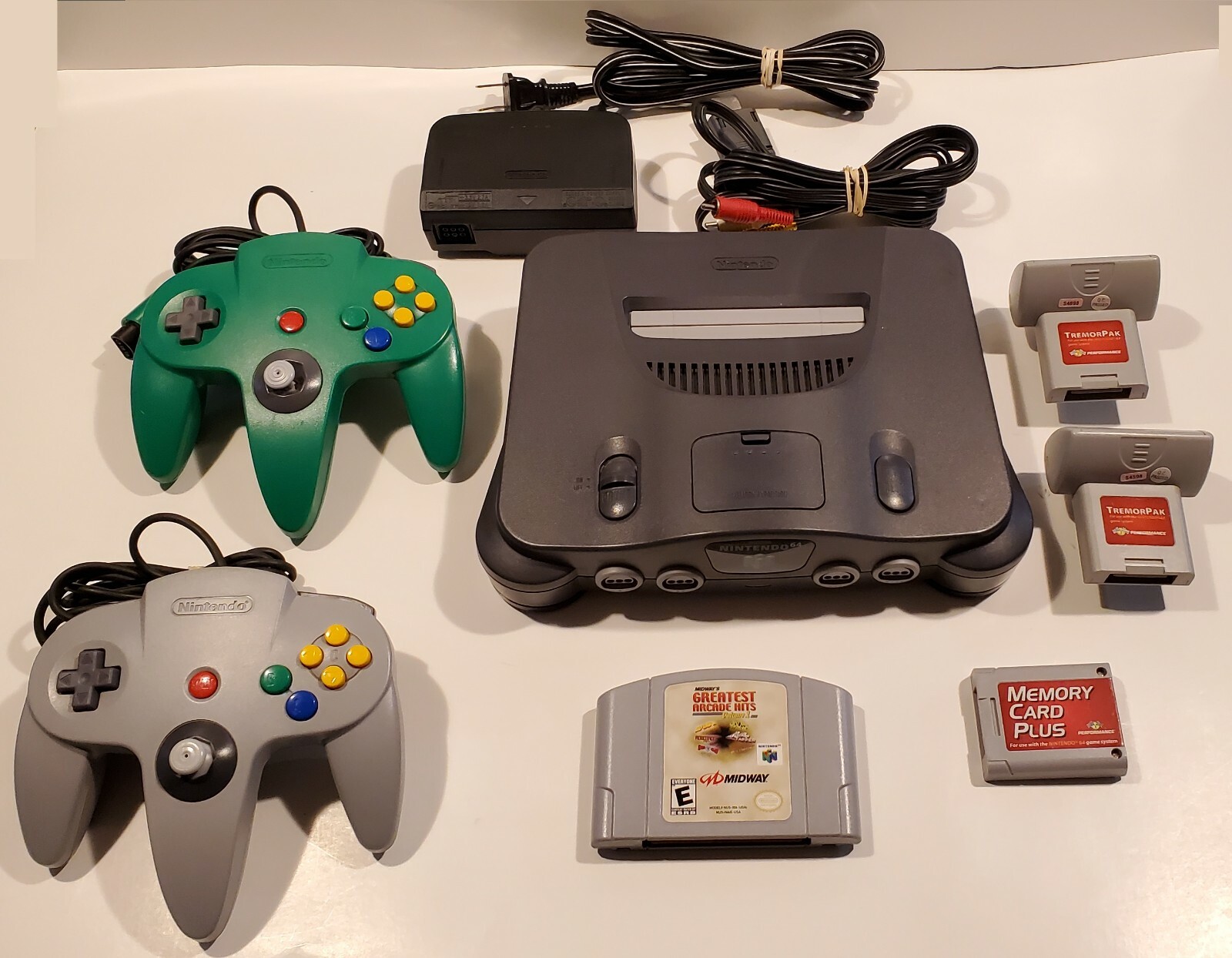 *Ultimate Bundle* Nintendo 64 Console, Expansion Pack, Game, Mem Card, Rumble!