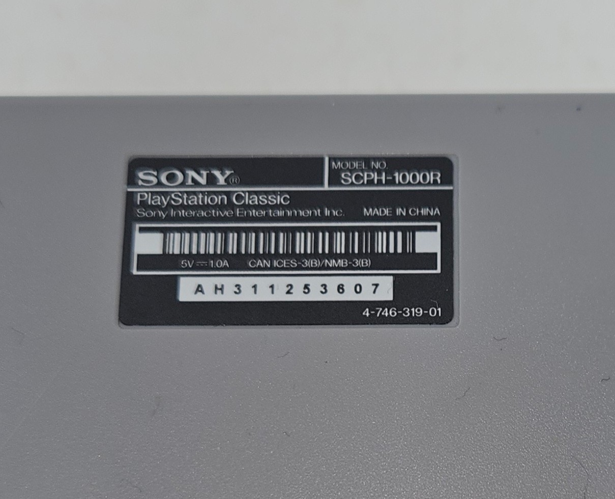 Replacement System Only: Sony PlayStation Classic SCPH-1000R ** CONSOLE ONLY **