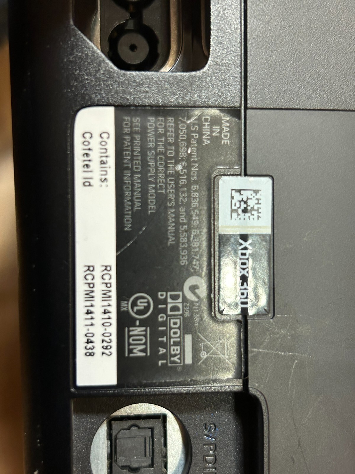 Microsoft Xbox 360 Black Console – FOR PARTS, NOT WORKING