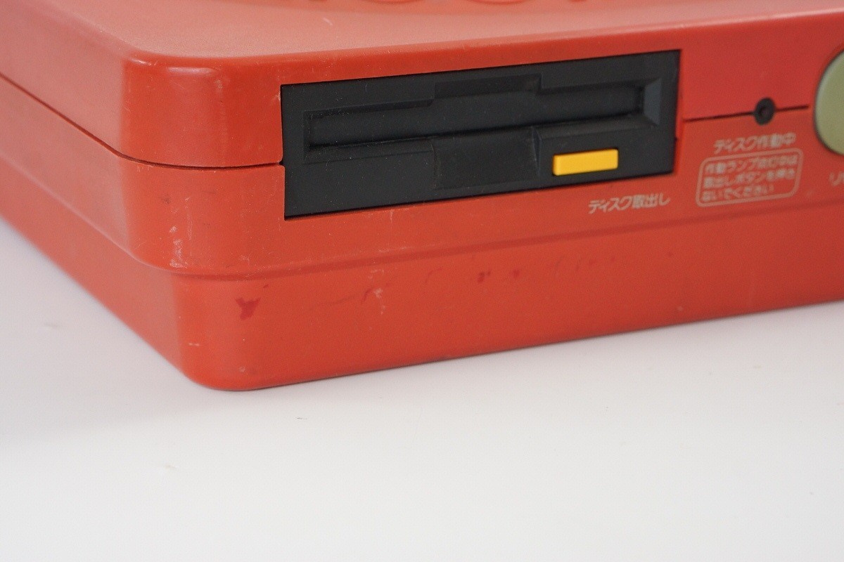 TWIN FAMICOM SHARP Console AN500-R Red wz Games Tested System JAPAN 466197