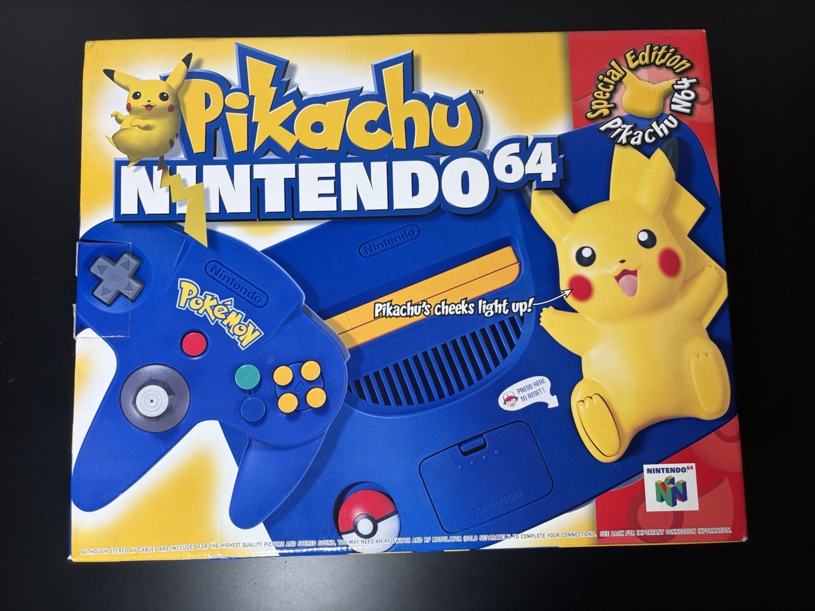 Nintendo 64 N64 Pikachu Edition Pokemon NTSC Game System Brand New
