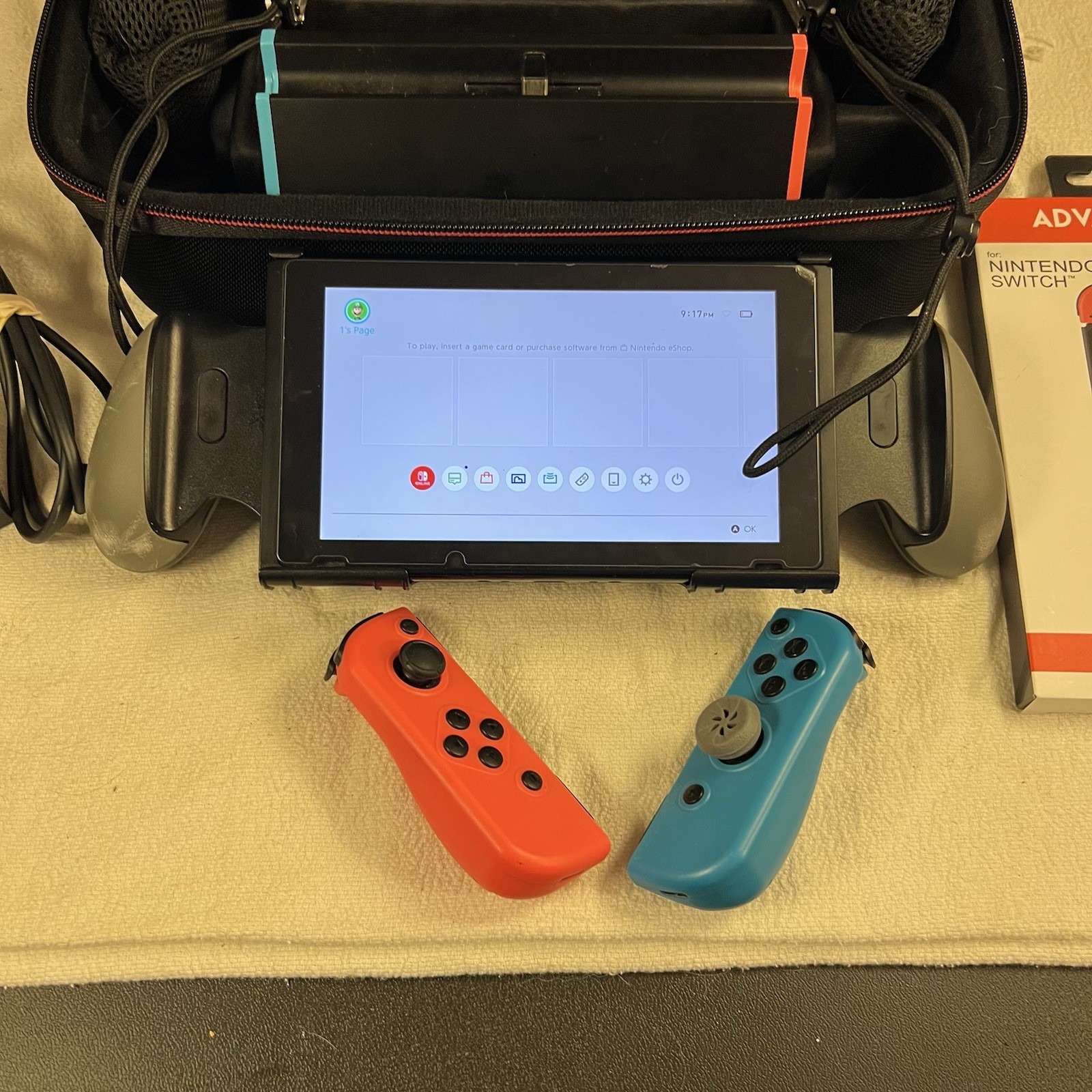 Nintendo Switch 32GB Gray Console with Neon Red and Neon Blue Joy-Con
