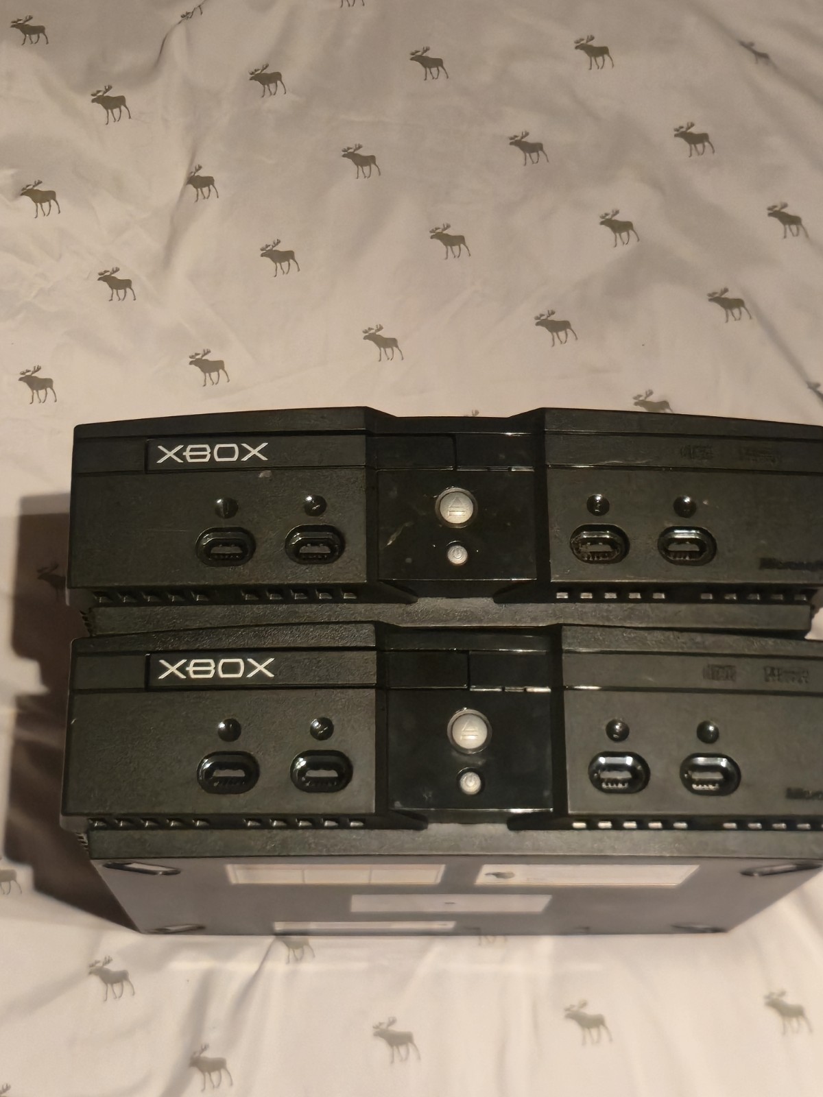 Microsoft Xbox Console Lot, 2 Black, and 1 blue
