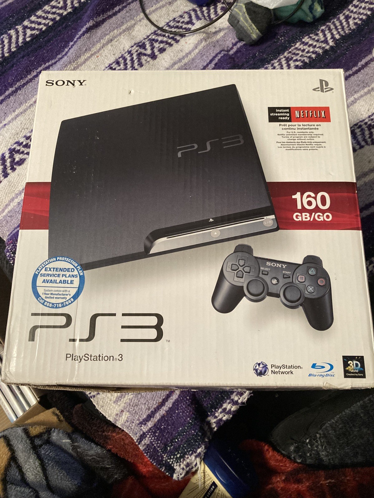 Sony PlayStation 3 Slim 160GB – Black (CECH-2501A) with box & 22 games!