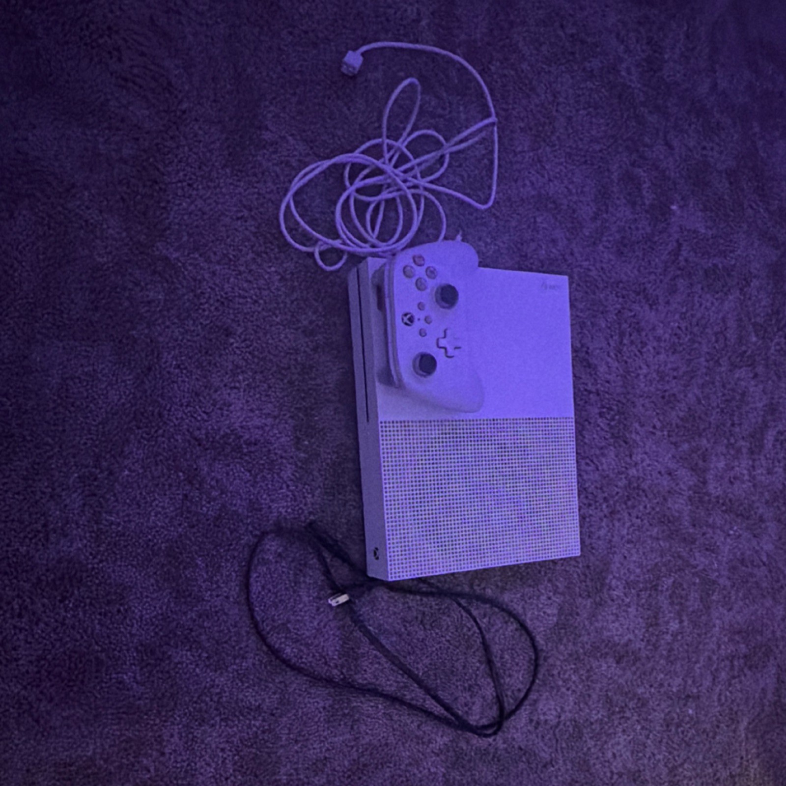 Microsoft Xbox One S Console White Black with Controller HDMI USB-A Ethernet