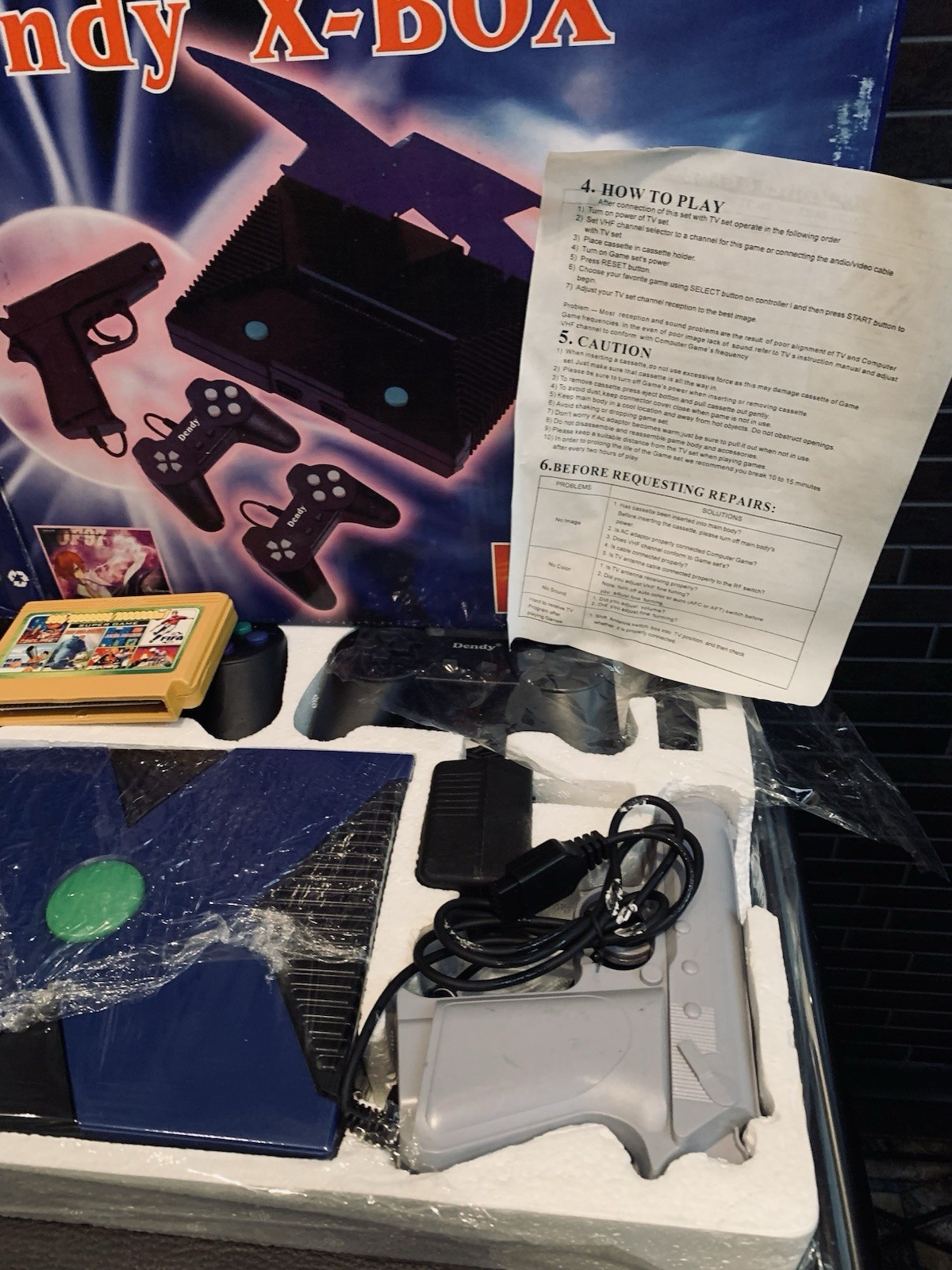 Dendy (Денди) 8-bit Prototype X-Box Famiclone (Nes) Collectible Game Console