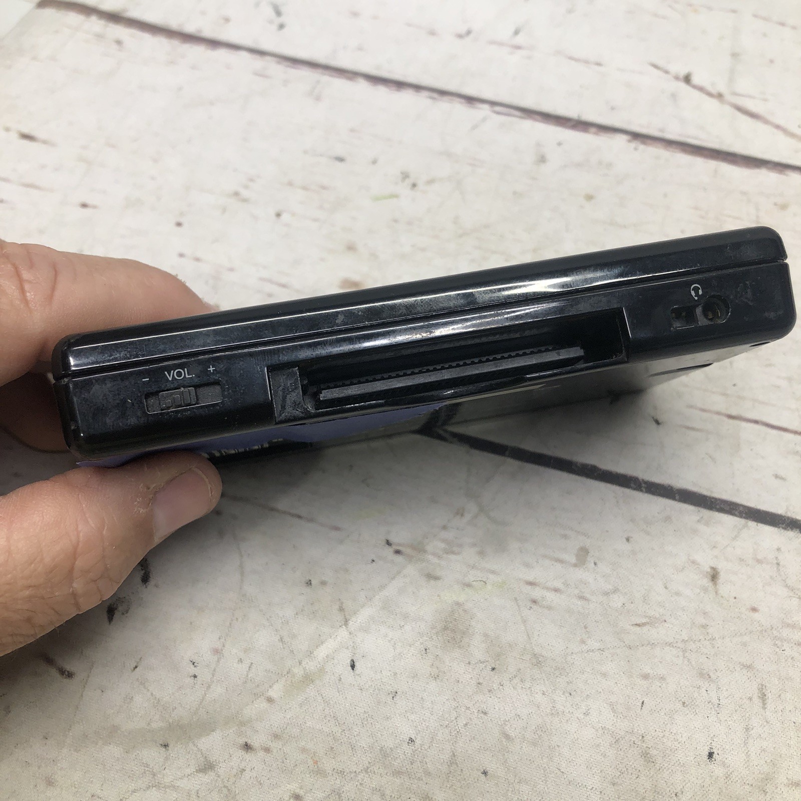 Nintendo DS Lite Black Console. Tested Works-No Charger,Stylus, Or Battery Cover