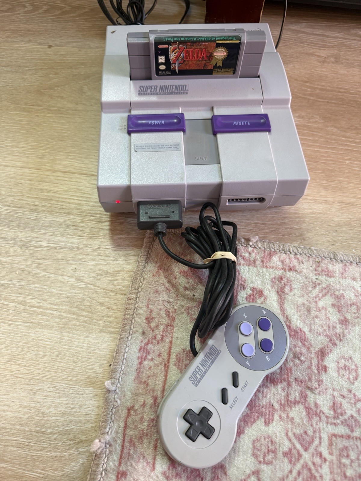Super Nintendo SNES Console System Link To The Past Bundle CIB With Manuals RARE